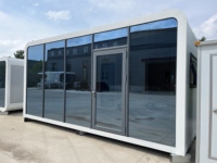 Hochwertige, schlichte modulare Kabinen – gebrauchte Apple-Kapselhäuser mit Sandwichpaneelen für Zelte – exzellente Produktart: Containerhäuser