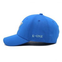 Casquette de baseball à dos fermé brodée 3d Vente en gros Casquette de baseball bleue sans boucle arrière