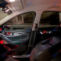 Xenplus Éclairage d'ambiance intérieur 12V pour Infiniti Q50 Q50L 2013-2022 Wind Chaser Kit de décoration de voiture arc-en-ciel à 22 lumières