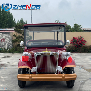 Voiture électrique vintage classique ZHENDA rouge 11 places, cabriolet, véhicule de tourisme - Product Image 1