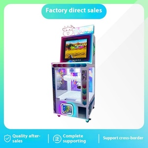 Game Room Coin Token Gift Cabinet Hanging Plush <b>Doll</b> Display Neon Lighting Factory Supplier Export Model Clip Machine - Product Image 3