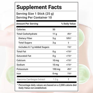 Gelée de collagène pour couper les graisses, brûler les graisses, la digestion et les mouvements intestinaux, soutien avancé de la peau, bâtonnets de gelée de Garcinia Cambogia - Product Image 3