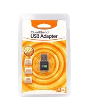 Adaptateur WiFi USB AC600M pour PC Double bande 2,4 GHz/5 GHz 802.11ac Dongle réseau sans fil Pilote gratuit LAN interne Compatible ordinateur portable