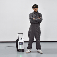 Machine de nettoyage laser pulsé refroidie par air 300W, portable, haute puissance, pour l'élimination de la rouille des machines lourdes et la préparation des métaux