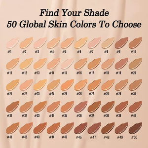 Fondotinta Liquido Professionale Coprente, Correttore a Lunga Durata, Impermeabile, Resistente al Sudore, Finitura Naturale, Controllo dell'Oleosità, Tenuta 24 Ore - Product Image 2