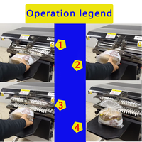 Machine d'emballage semi-automatique pneumatique en forme d'éventail, modèle 42, pour l'emballage alimentaire, scellage haute fréquence des sacs en plastique, énergie