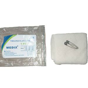 Harga pabrik kain kasa segitiga perban luka hemostatik non-steril produk kasa medis - Product Image 5