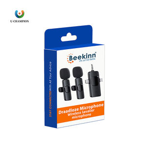 Micrófonos Lavalier Inalámbricos Profesionales Omnidireccionales 3 en 1 con Reducción de Ruido USB-C, Mini Micrófonos Lavalier Inalámbricos para - Product Image 1