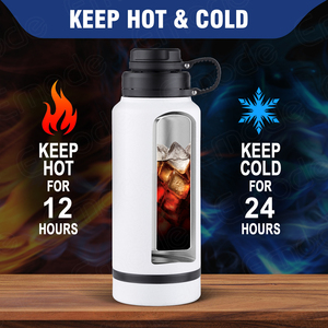 Bán hàng nóng nâng cấp 25oz chai nước chó với 5oz container thực phẩm, con chó bát gắn liền với thép không gỉ cách điện du lịch chai - Product Image 4