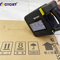 Imprimante à jet d'encre portable à grands caractères S88-4L pour l'impression de codes-barres, de codes QR et de dates sur les emballages en carton