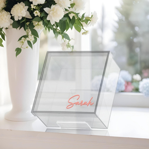 <span class=keywords><strong>Caja</strong></span> <span class=keywords><strong>de</strong></span> Acrílico Transparente para Nombre, <span class=keywords><strong>Caja</strong></span> <span class=keywords><strong>de</strong></span> Recuerdo para <span class=keywords><strong>Bautizo</strong></span>, Personalizada, Azul Transparente, <span class=keywords><strong>Caja</strong></span> <span class=keywords><strong>de</strong></span> Recuerdo para Primer Cumpleaños, Regalo para Bebé - Product Image 2