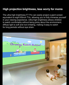 Hot Bán Dangbei F7 Pro 4K Ba-Màu Laser Chiếu 3600 Cvia Lumens Ném Tỷ Lệ 1.2:1 4G + 64G Thông Minh Nhà Dài Ném Máy Chiếu - Product Image 2