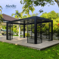Catei — kit de Pergola à lame en aluminium, pour maison et Patio, serrure intelligente, lames en aluminium