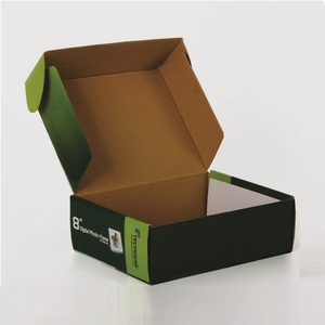 Boîte d'expédition en carton avec logo personnalisé avec bande à fermeture éclair Bande de déchirure adhésive pour envoi commercial Boîte postale en carton postal auto-scellant - Product Image 3