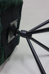 Hoge Kwaliteit Italiaanse Nordic 180 Graden Automatische Terugkeer Groen Gat Achtervleugel Draaibare Stof Eetstoel Voor Restaurant - Product Image 6