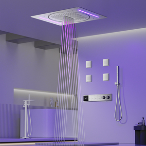 Nuovo Set <span class=keywords><strong>Doccia</strong></span> Grigio 2026 da Incasso a Soffitto in Rame con Display Digitale Temperatura, Funzione Pioggia e Illuminazione LED - Product Image 4
