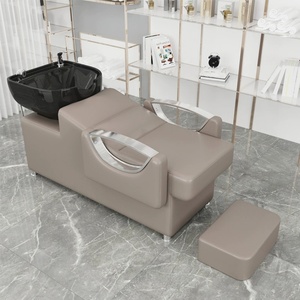 Zxm High Quality Barber Shop Special Shampoo Bed Ceramic Basin Hair <b>Salon</b> Shampoo Recliner - Product Image 3