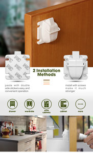 Verrous de sécurité pour produits, solides et robustes, Dlux, sécurité enfant, 20 pièces, verrous magnétiques pour armoires, protection contre les bébés - Product Image 6