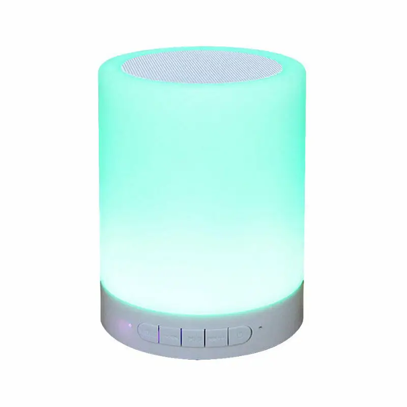 Kostenlose Probe Wireless Speaker Touch Light Tragbares Smart Colour ful Night Light Mit Karaoke Speaker Led Wireless Speaker