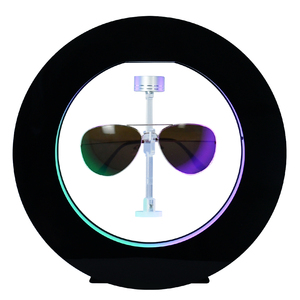 Ánh sáng màu từ tính nổi Acrylic kính hiển thị đứng bay lên xoay Kính mát kính hiển thị giá quảng cáo - Product Image 2