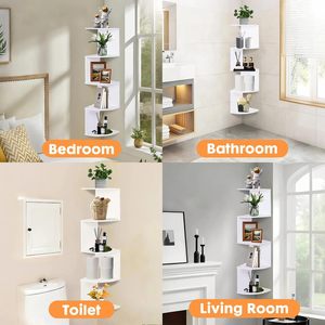 Estante de Esquina Oushumei 60X70cm, 5 Niveles, Impermeable, para Baño - Product Image 1