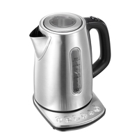 Appareils de cuisine 1.7L acier inoxydable chaudière à eau pot électrique machine à thé intelligente bouilloire électrique