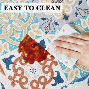 Alfombra de PVC para Cocina, Tapete Impermeable para Decoración del Hogar, Antideslizante, Resistente al Aceite, Alfombra Larga para Pies, Alfombra Vinílica para Cocina - Product Image 4