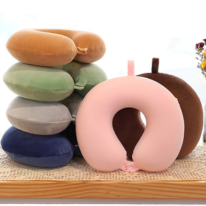Oreiller de voyage ergonomique en mousse à mémoire de forme en U portable pour le soutien cervical en <span class=keywords><strong>avion</strong></span> et en voiture, offre un soulagement - Product Image 3