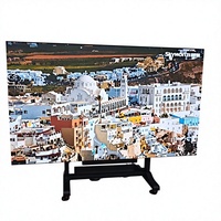 Écran d'affichage publicitaire LED portable, pliable, tout-en-un, couleur intégrale, pas de pixel P1.86 P2.5, sur pied avec roues pour intérieur