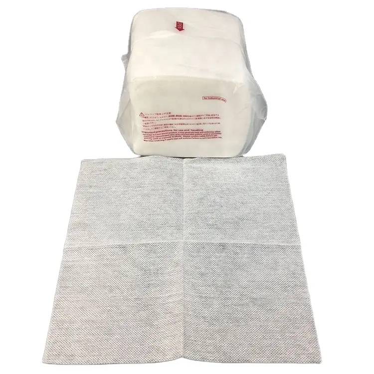 Lint Free Industrial Cleaning 35gsm 50% Viscose 50% Polyester 25cm x 25cm Bemcot M-3 Cleanroom Paper Wipers