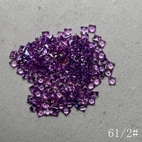 HQ Gems 6A Carré 2X2 3X3 4X4 5X5mM Bleu Jaune Violet Rose Vert Orange Gemme Arc-En-Saphir Princesse Cut