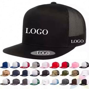 Gorra Trucker Personalizada de 5 Paneles con Visera Plana Estilo Y-P Ypoong, Gorra Estructurada con Malla Trasera y Cierre a Presión, Modelo 6006, Gorra Deportiva de Béisbol - Product Image 1