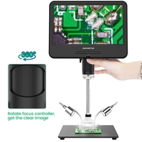 Andonstar AD210 Mikroskop Digital Layar LCD 10.1-inci untuk Perbaikan Ponsel & Seni & Kerajinan/Perbaikan Solder SMD PCB Miniatur