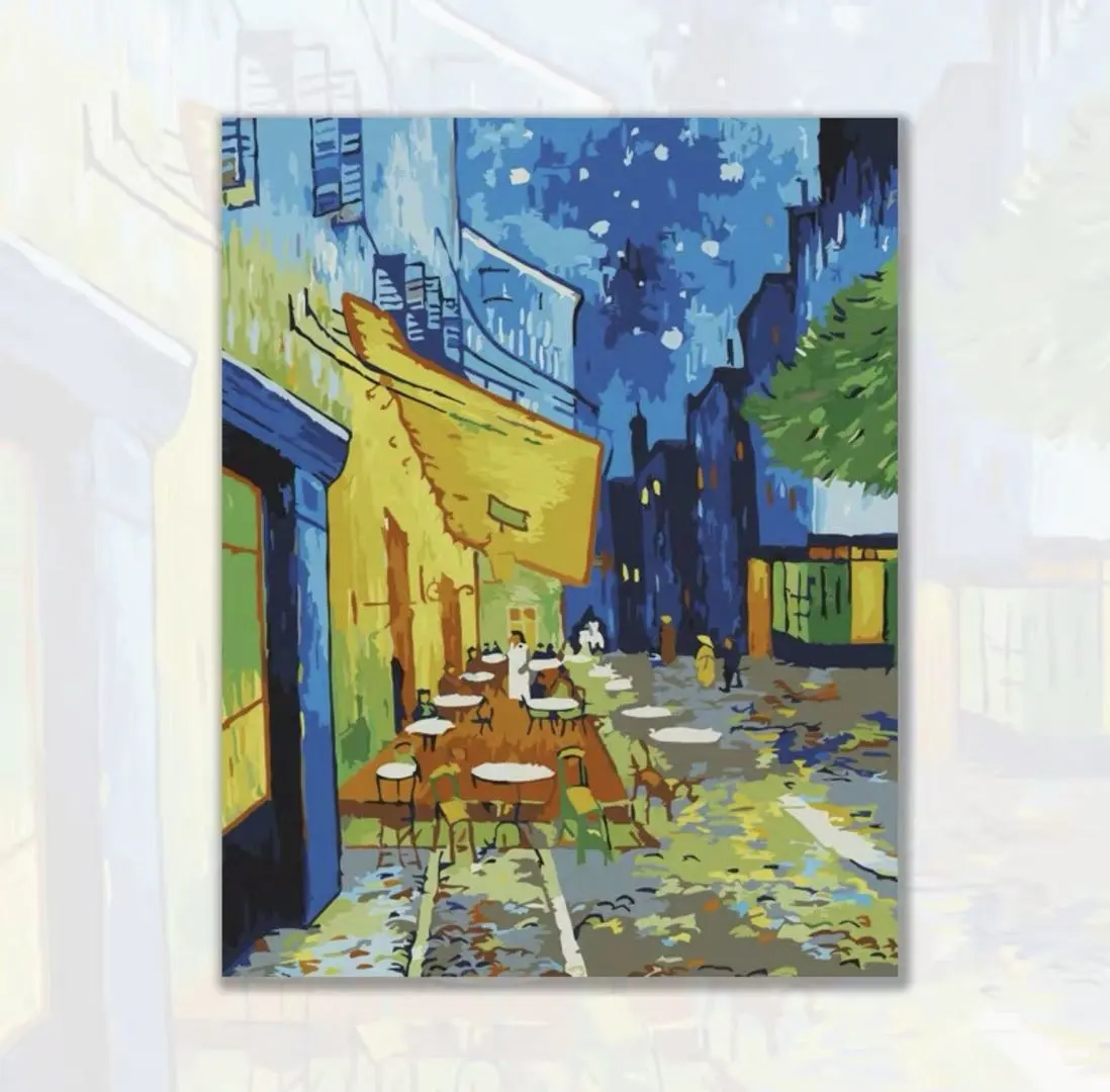 Diy Filling World Masterpiece Oil Painting Living Room Painting Handmade Graffiti Van Gogh Oil Painting
