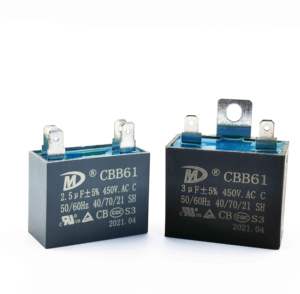 <span class=keywords><strong>Precio</strong></span> al por mayor 4UF 250V <span class=keywords><strong>CBB61</strong></span> AC condensadores electrolíticos de arranque con terminal - Product Image 2