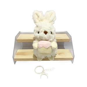 Fluffy cà rốt dâu thỏ Túi Charm đáng yêu thú nhồi bông ít thỏ sang trọng Keychain đồ chơi - Product Image 6