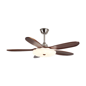 Ventilateur de plafond réversible DC 6 vitesses 42/52 pouces, 5 pales en bois, lumière à température de couleur réglable à 3 niveaux, télécommande, chambre/salon, directement de l'usine - Product Image 4