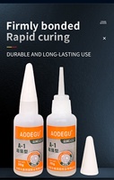 AODEGU A1-20g usine directe forte adhésif à séchage rapide forte séchage rapide métal PVC faible blanc adhésif fort