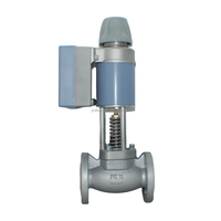 Vanne électromagnétique électrique haute température Siemens 1/2''-2'' MVF461H, signal DC 0/2-10 V, contrôle proportionnel eau/vapeur