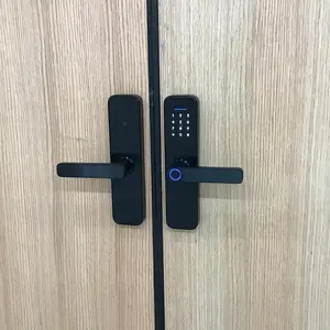Inteligente Exterior Door Handle Lock Fingerprint Mobile Phones Access Smart Biometric Door Locks