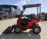 Mini-chargeuse sur pneus HAIJU H140 850 kg, moteur LONCIN, pompe hydrostatique, boîte de vitesses, 20 kW, garantie 1 an, engrenage court