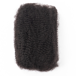 10-18Inch 4C Afro Kinky Double Drawn Bulk Human Extensions Machine Double <strong>Weft</strong> 30 50g/Pack Brazilian Remy Locs Micro Twist - Product Image 2