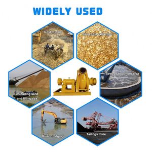 Bomba de Alta Capacidad Resistente al Desgaste para Extracción de Oro, Bomba de Dragado de 4 y 2 Pulgadas para Minería de Oro en Ríos - Product Image 6