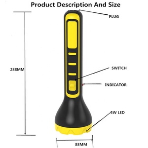 Yuyao Nhà Máy Nhà Cung Cấp Chất Lượng Cao Mạnh Mẽ 7 Wát <span class=keywords><strong>LED</strong></span> Hunting Sạc Đèn Pin - Product Image 6
