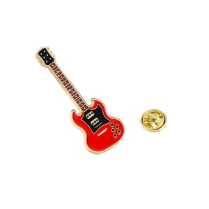 Cartoonbadge van metaallegering, kledingdecoratie, gitaar-pins voor tasonderdrukking - Product Image 5