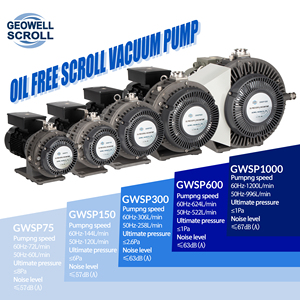GEOWELL GWSP600 10.4L/s (60Hz) <strong>Cryopump</strong> Regeneration Dry Oil Free air Scroll Vacuum Pump - Product Image 5
