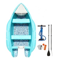 Bateau de pêche gonflable pliable en PVC pour la famille et les amis