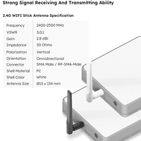 Amplificateur de signal longue portée 2,4 GHz WiFi 5G, antenne omnidirectionnelle à gain élevé pour connecteur de répéteur WiFi, extension de portée