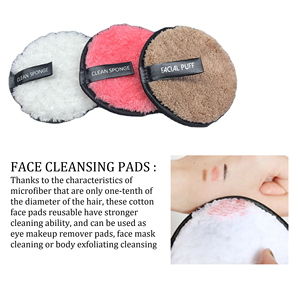 Coussinets démaquillants réutilisables pour le visage, nouveauté, tampons en coton, <span class=keywords><strong>éponge</strong></span> pour enlever le maquillage, ananas rayée, microfibre, 1 pièce - Product Image 4