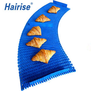 רשת שטוחה מסדרת Har2400 איכותית למזון עם מסילת פינה עבור מסוע מודולרי מפלסטיק - Product Image 1